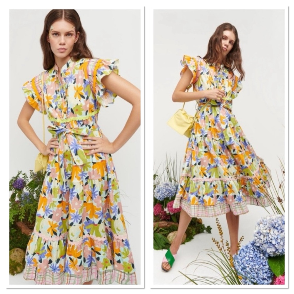 CeliaB Seren Dress, Multi Floral, NWT, Size XS
